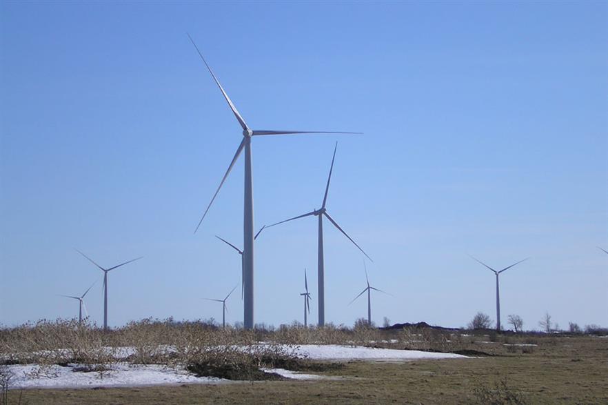 Golden age… The 198MW Wolfe Island wind farm is the biggest in Ontario (pic:santryl@en.wikipedia)