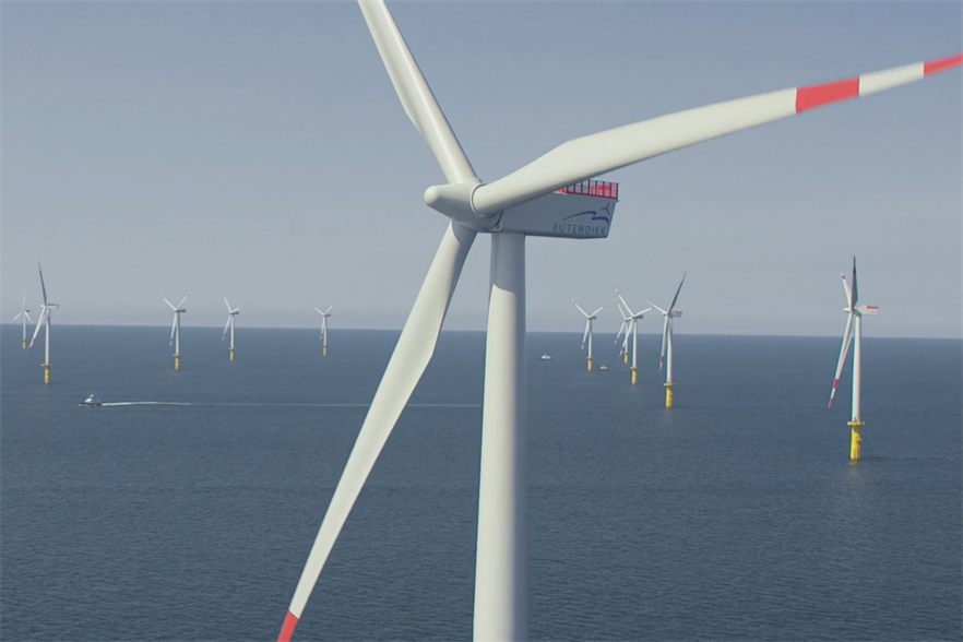 Wpd's 288MW Butendiek wind farm in the German North Sea
