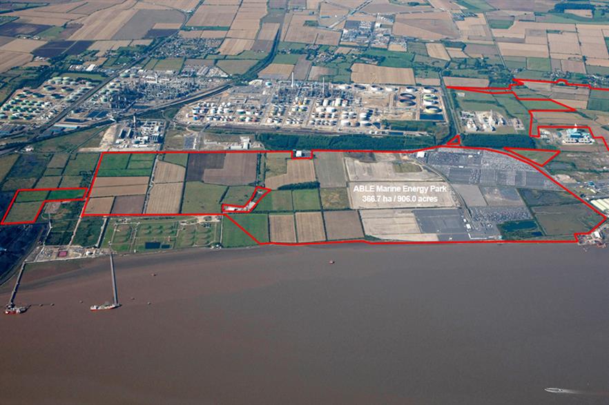 Able Marine Energy Park is located on the bank of the River Humber