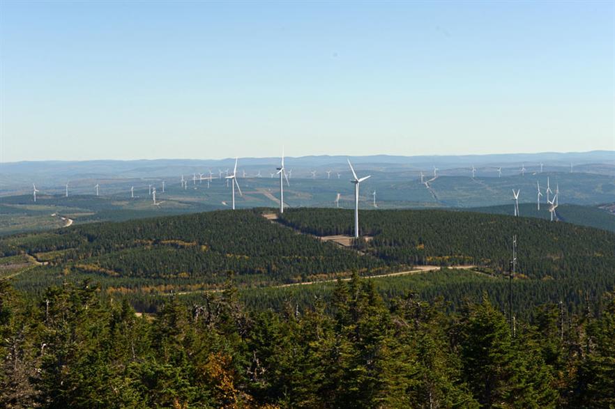 Quebec leads… EDF EN Canada and Enbridge's 300MW Lac Alfred wind farm was the biggest to come online last year