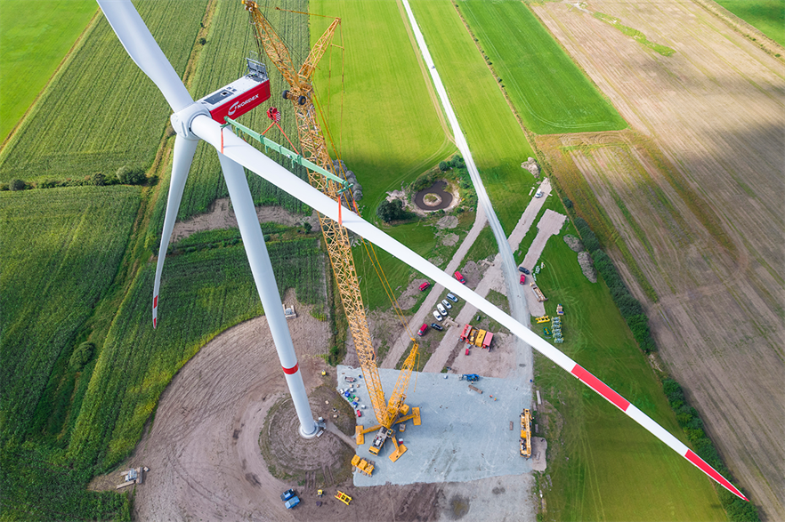 Nordex installed a prototype of its N163/5.X turbine at a community wind farm in northern Germany in 2021 (pic credit: U Mertens)