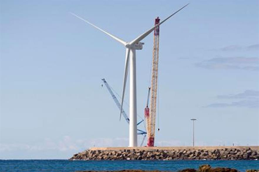 Gamesa's 5MW turbine in testing in Gran Canaria