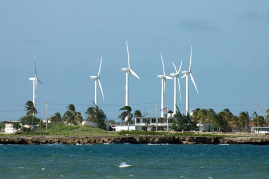 The Gibara wind project uses Goldwind turbines