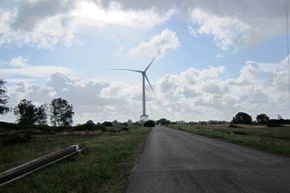 Alstom's 6MW Haliade turbine at Le Carnet, near the port of St-Nazaire