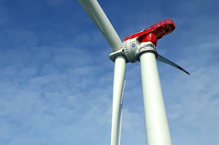 GE Renewable Energy's 6MW Haliade turbine at the Mekur offshore wind site in Germany