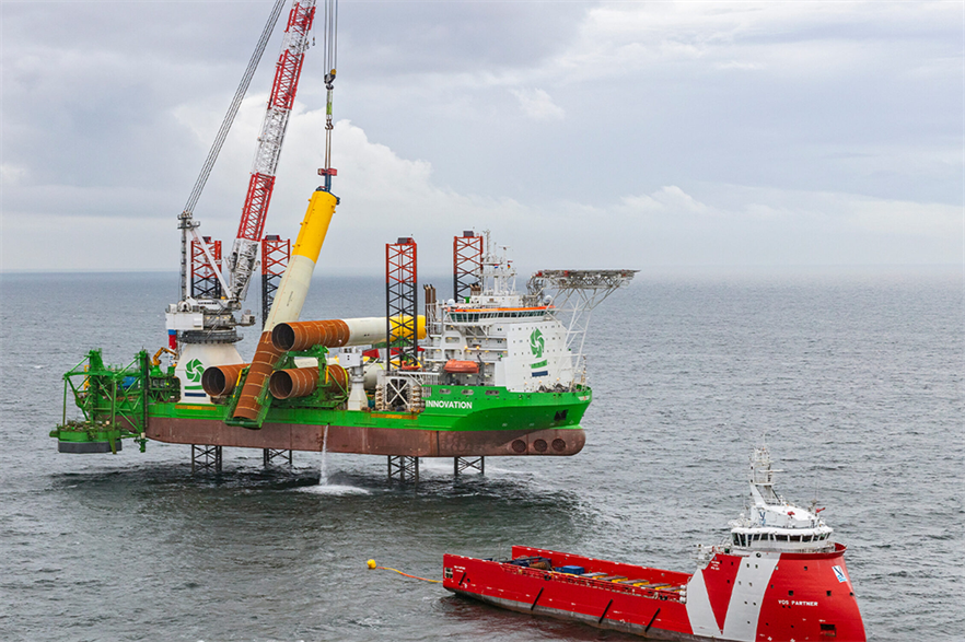 Offshore wind farms with green hydrogen production are under construction in Europe, including Hollandse Kust Noord in the Dutch North Sea (pic credit: Crosswind)