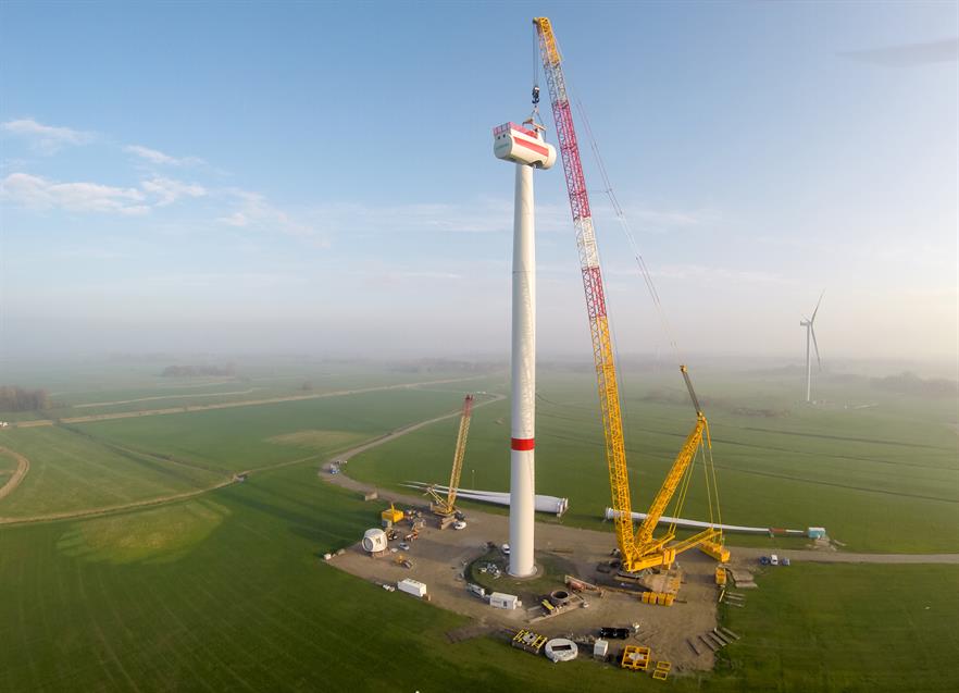 Two Siemens 6MW offshore turbines have been installed at an onshore project