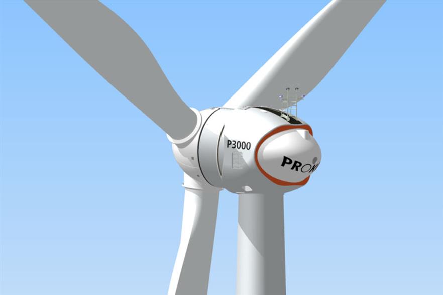 Prokon's 3MW turbine 