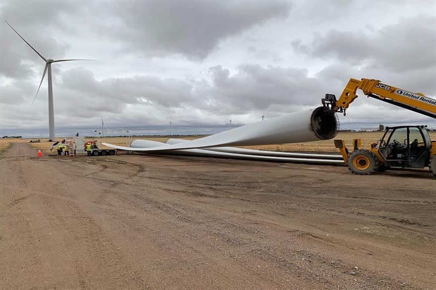 GE Renewables is to recycle its US blades with Veolia during upgrades and repowering efforts (pic:Veolia) 