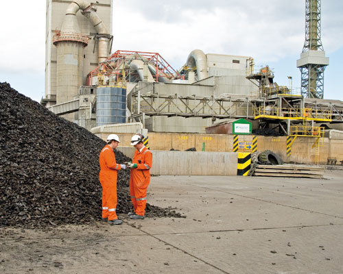 Lafarge used 137,000 tonnes of waste-derived fuels in its cement-making kilns last year (credit: Lafarge)