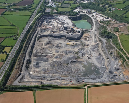 Glendinning handles up 600 tonnes of limestone per hour at Linhay Hill quarry in Ashburton (credit: Glendinning)