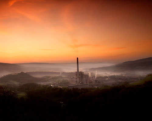 Hope works in Derbyshire’s Peak District National Park is Britain’s leading cement plant and the inspiration behind the new name in British construction materials. Credit: Hope Construction Materials