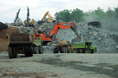 Aggregates: problems with declining reserves of aggregates have been talked about for 40 years