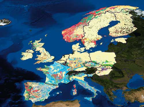 OneGeology-Europe: live geological map data (Image credit: reproduced with the permission of The OneGeology-Europe participants)