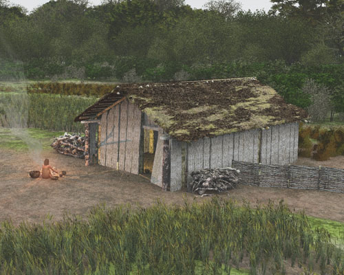 Neolithic houses found on Cemex site. Credit: CEMEX