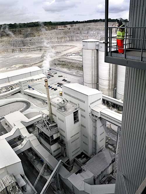 Tunstead: emissions heavily reduced by new kiln (Image credit: Tarmac)