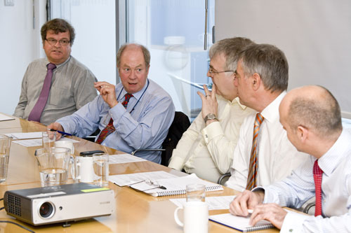 Focus group: (left to right) Richard Read, Peter Huxtable, Rod Bull, Ken Hobden and Stuart Lenton (Image credit: Julian Dodd)