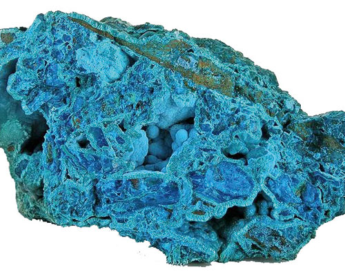 NIR detects ores of copper such as chrysocolla. Credit: Emma Jackson