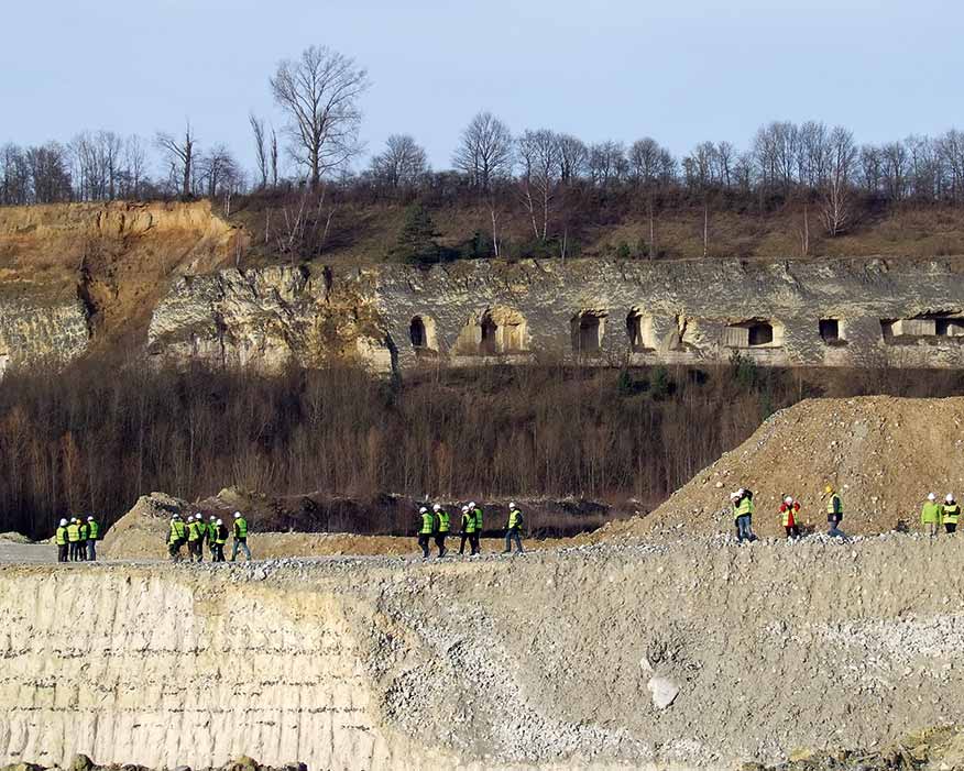 The ENCI limestone quarry in Maastricht, Netherlands, is a Restore project site