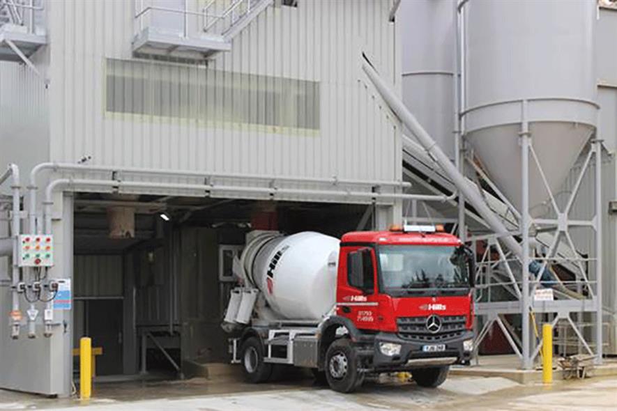 Hills already has five concrete plants supplying more than 1,000 customers across central and southern England. Photograph: Hills Quarry Products