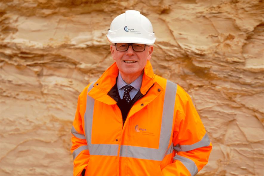 MPA chief executive Nigel Jackson introduced the conference from Mercers quarry in Surrey