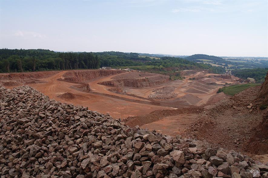 Stowfield quarry in the Forest of Dean. Photograph: Gloucestershire County Council