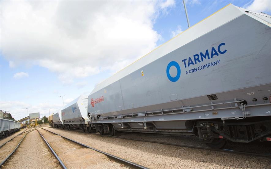 Tarmac transports around nine million tonnes of construction materials a year