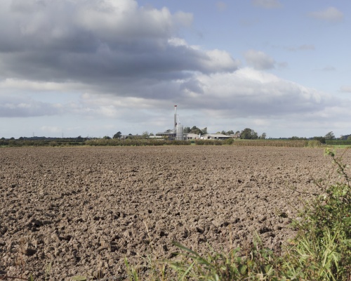 Computer-generated image of the proposed shale site at Roseacre Wood. Picture: Cuadrilla