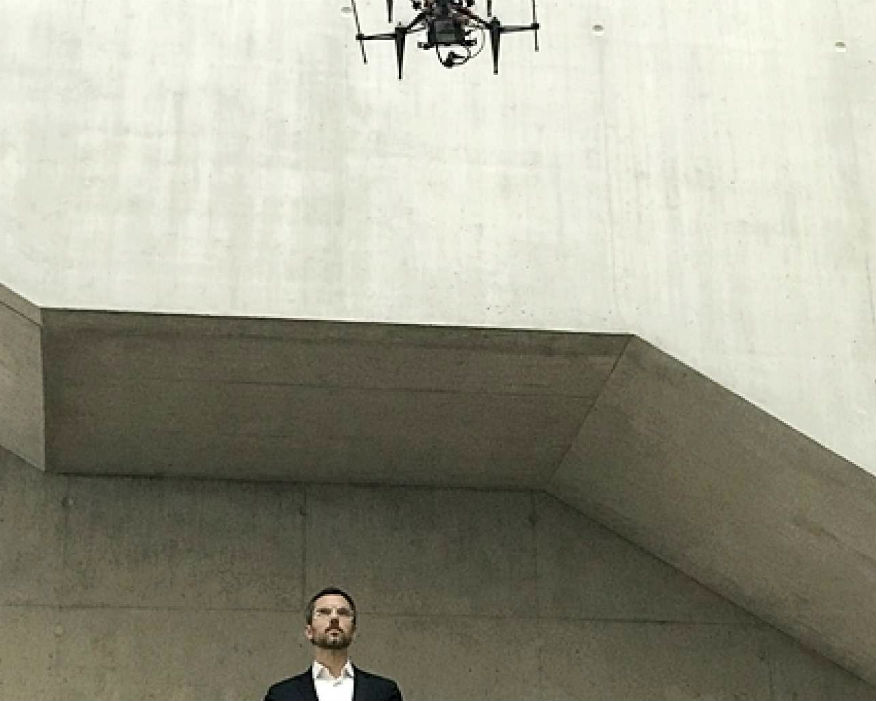 Flying robots can check and repair mines, building and infrastructure. Picture: ICL/Empa