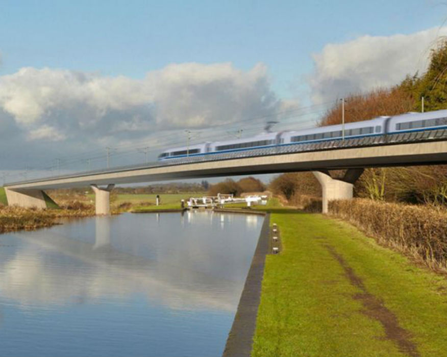 Computerised image of HS2, which involved Carillion. Picture: HS2