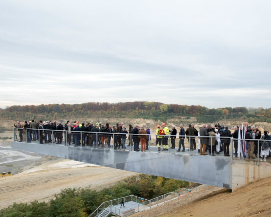 The closing event was held at a new 50m-high quarry stairway. Picture: ENCI