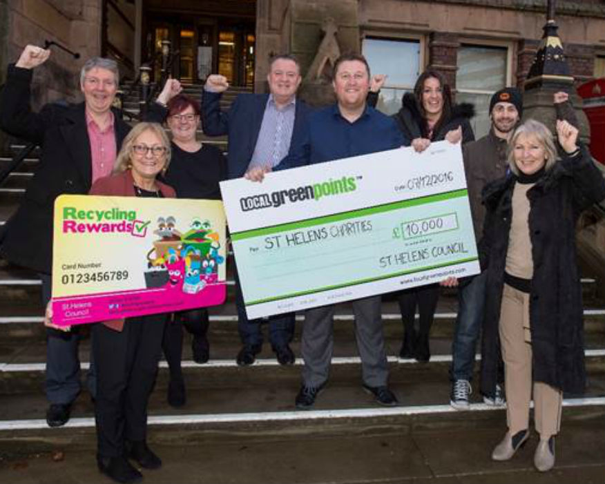 Locals recycled waste raise £10,000 for charities. Picture Local Green Points