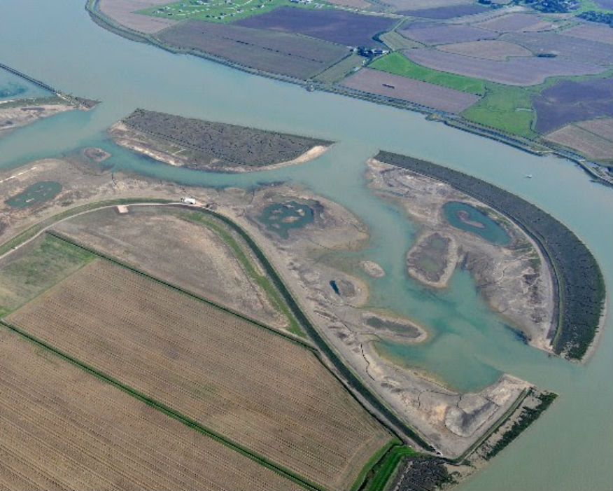 Three million tonnes of soil excavated from the Crossrail helped raise levels. Picture: ABPmer