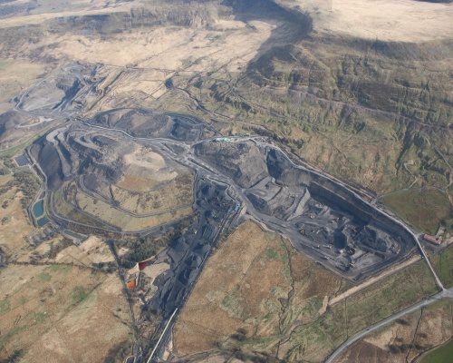 The huge Tower surface mine at Hirwaun, south Wales. Picture: Hargreaves