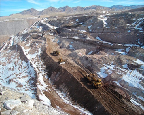 Beryllium mined at Spor Mountain, Utah, by Materion Brush Natural Resources. Picture: Materion Group