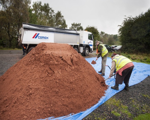 Cemex supplied 120 tonnes of sand for the restoration. Picture: Cemex