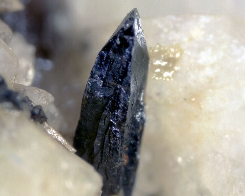 Rare earth elements such as fergusonite are among those identified as important to e-tech. Credit: BGS