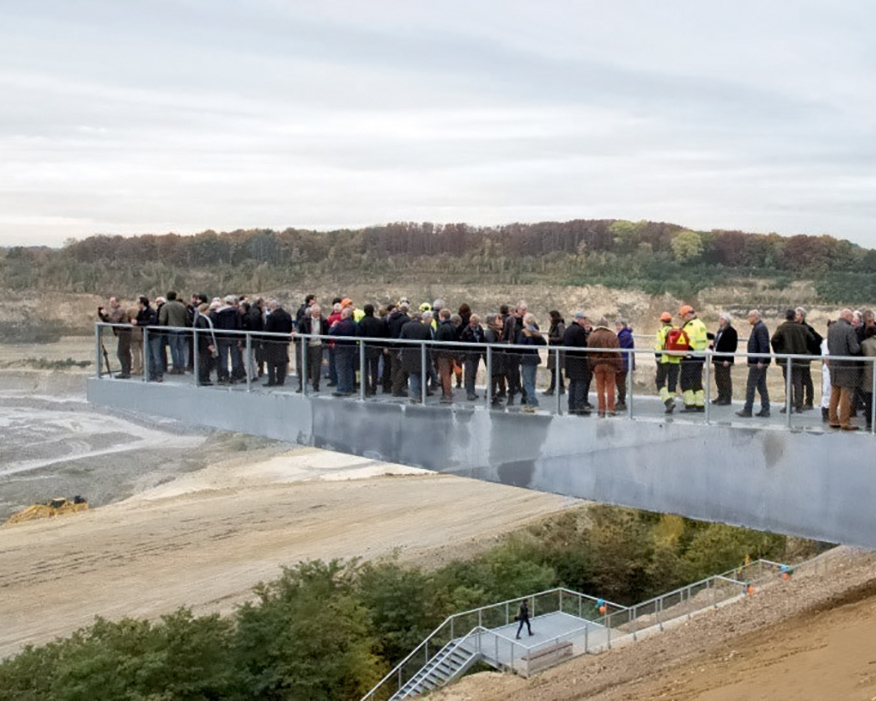 The Restore programme ended with the launch of a 50 metre-high quarry stairway in Maastricht. Photograph: ENCI