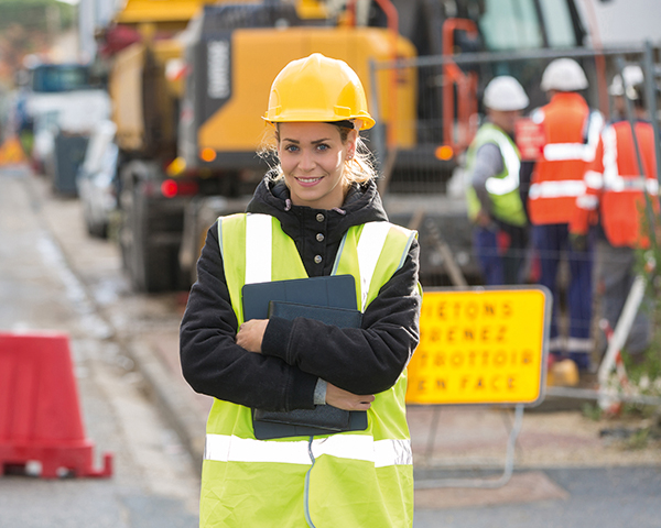 Women make up just 5-10% of mining workforce. Photo:Aggregate Industries