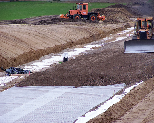 Road building should use recycled materials. Photograph: EQAR