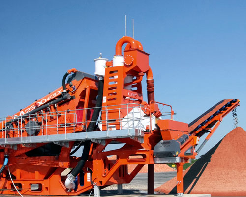 Manufactured sand balances physical and chemical properties, producing a strong, durable product. Credit: CDE Global