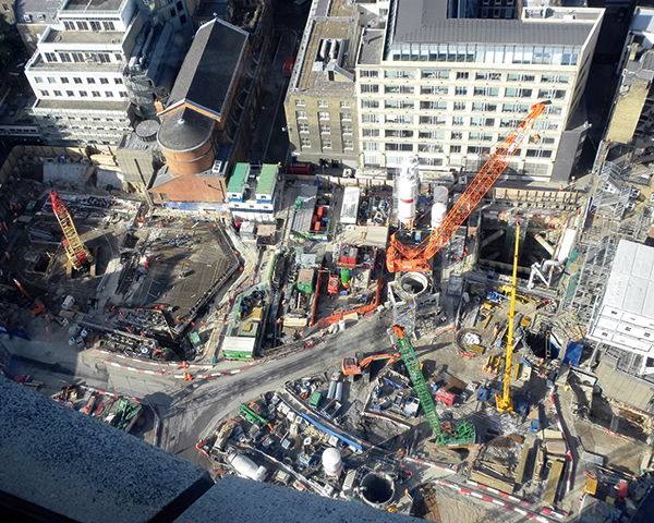 Infrastructure works like Crossrail needs minerals. Photograph EG Focus