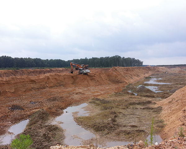 Sand and gravel production has been falling for decades. Photo: Suffolk County Council