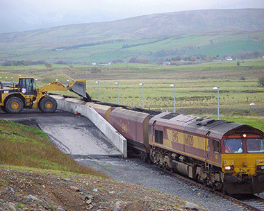 Coal was transported without affecting roads (credit: Kier Greenburn)
