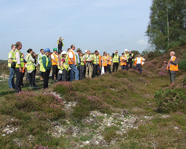 Events included visits to active aggregates sites. Photograph NAM