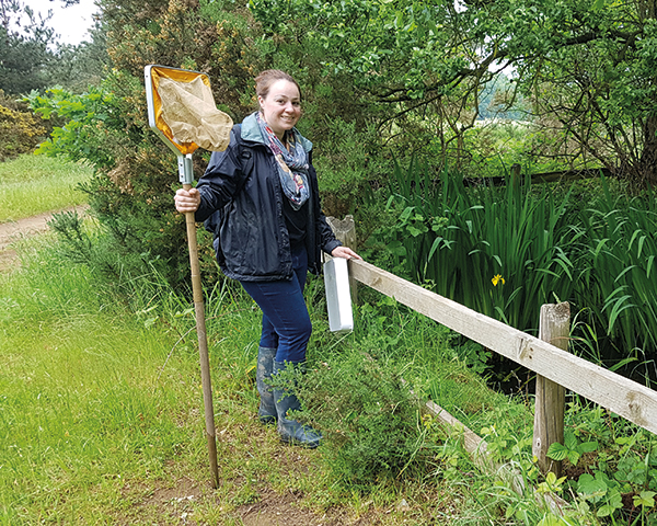 Indea Chawk is the UK’s first newt officer. Photo: Nature Space