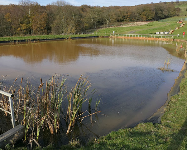 Sheephouse Wood mine-water treatment scheme. Photograph Coal Authority