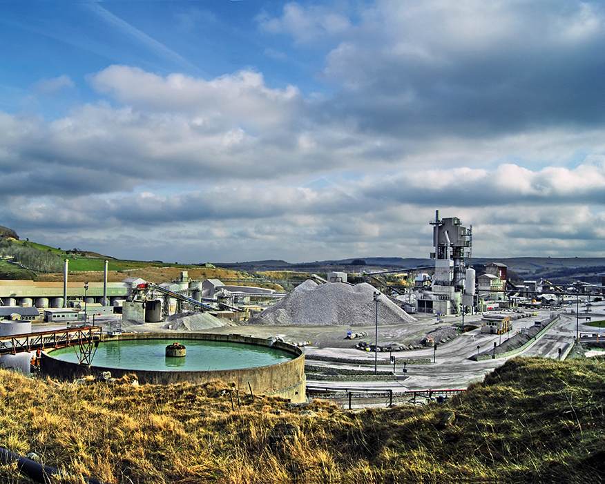 Tunstead cement plant in Derbyshire has implemented biodiversity management plans. Photograph: Simon Harrod/Flickr