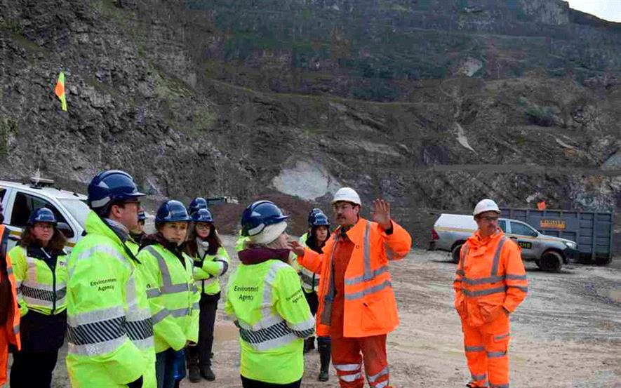 32 Environment Agency representatives attended the event at Tarmac's Swinden quarry near Skipton