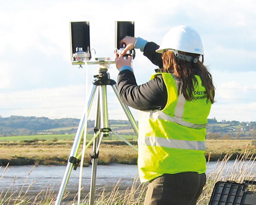 Measuring bioaerosol levels in the environment (credit: Crestwood)